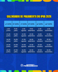 CALENDARIO DE PAGAMENTO DO IPVA 2026 3 5 Easy Resize.com